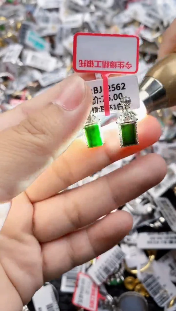 翡翠戒指银S925镶嵌1010      8