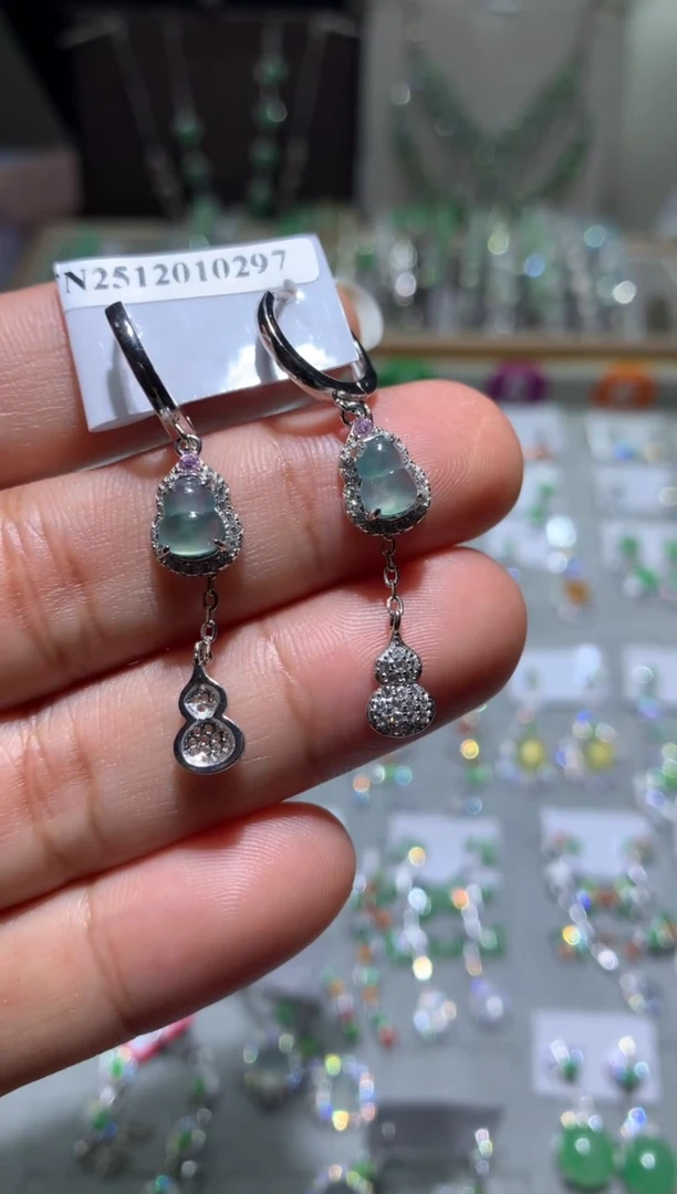 未镶嵌翡翠耳饰耳坠