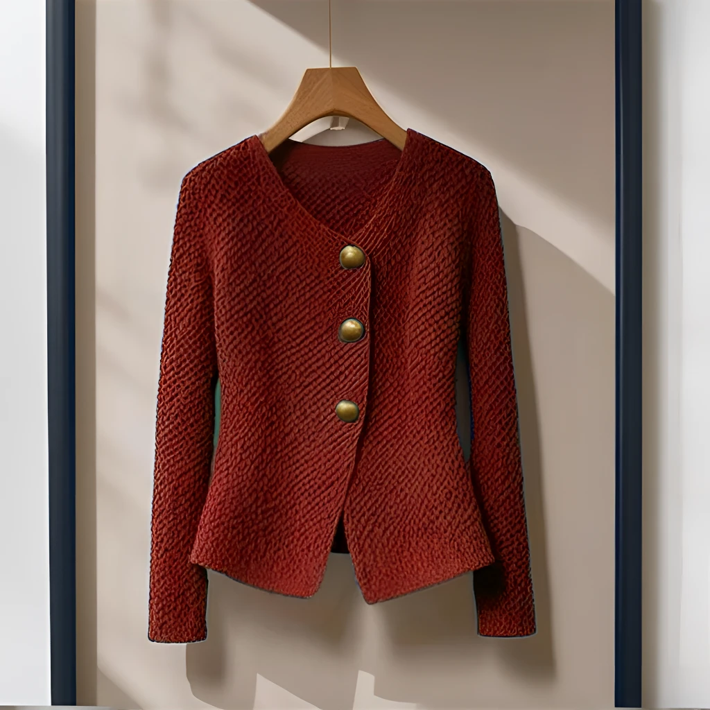 法式高端轻奢针织开衫毛衣女2025秋季新款慵懒风时尚百搭上衣外套