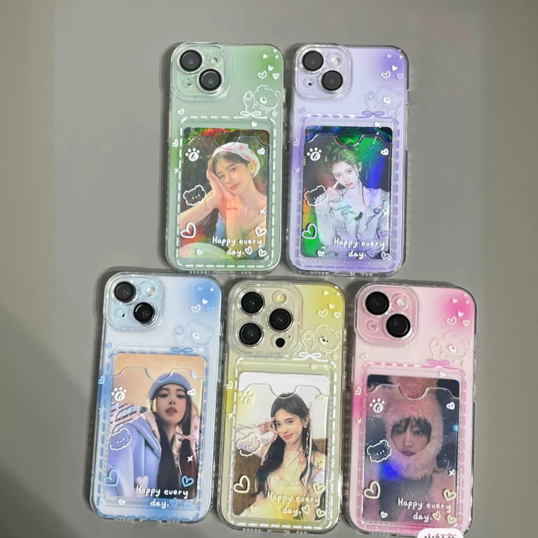 壳望线条小熊适用于苹果15手机壳1413ProMax可爱iPhone12软16/xs