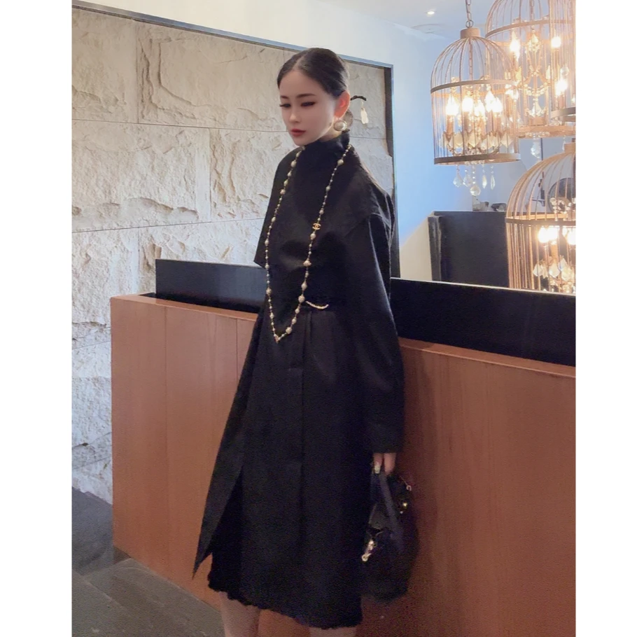 【似年华】丝毛风衣新中式国风大衣YS2051女外套800g长106cm