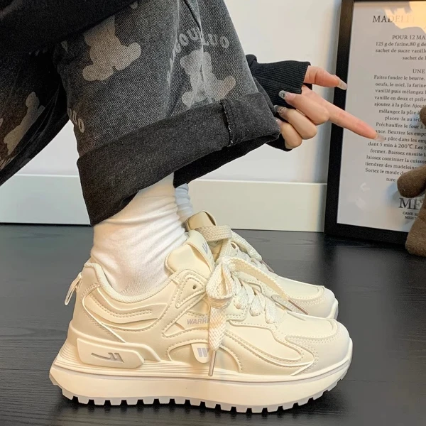 回力运动鞋女款秋季2025新款百搭爆款保暖鞋子减震轻便老爹鞋跑步