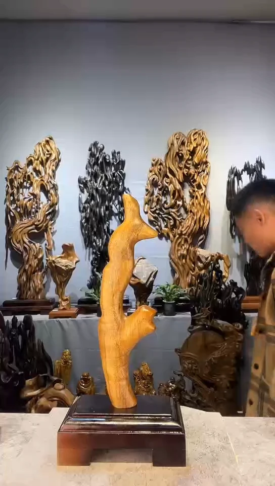 【闪购商品】金丝楠金丝楠小叶桢楠随行摆件27