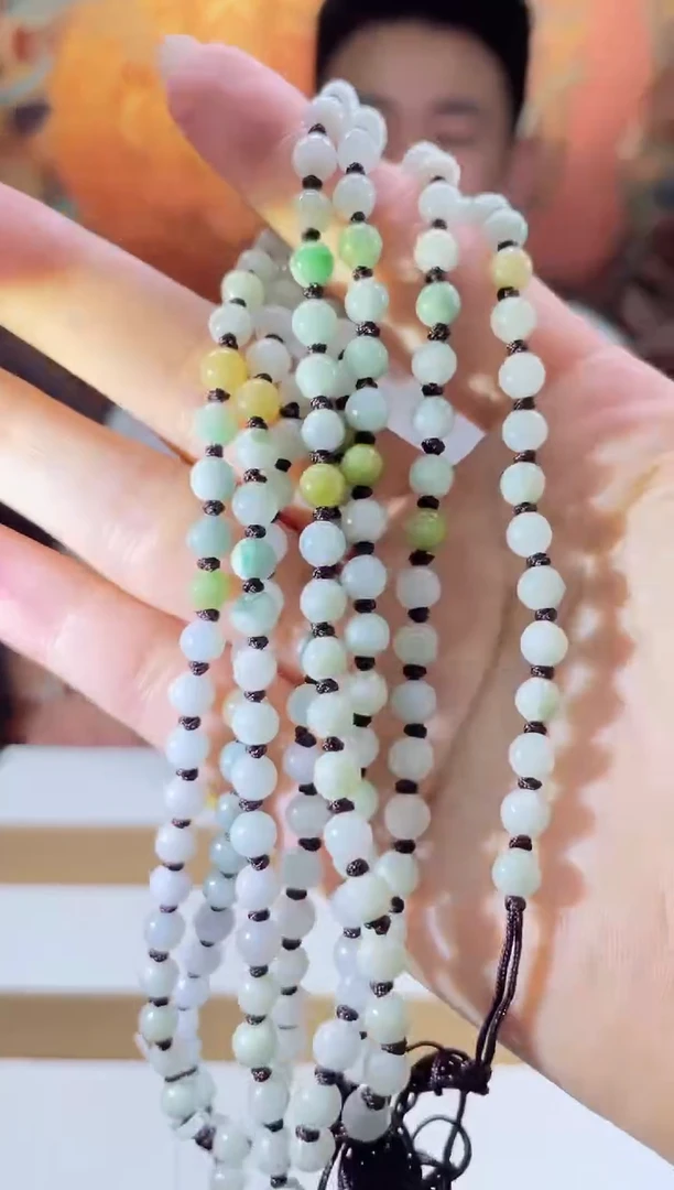 翡翠未镶嵌颈饰多样性发其一珠链16