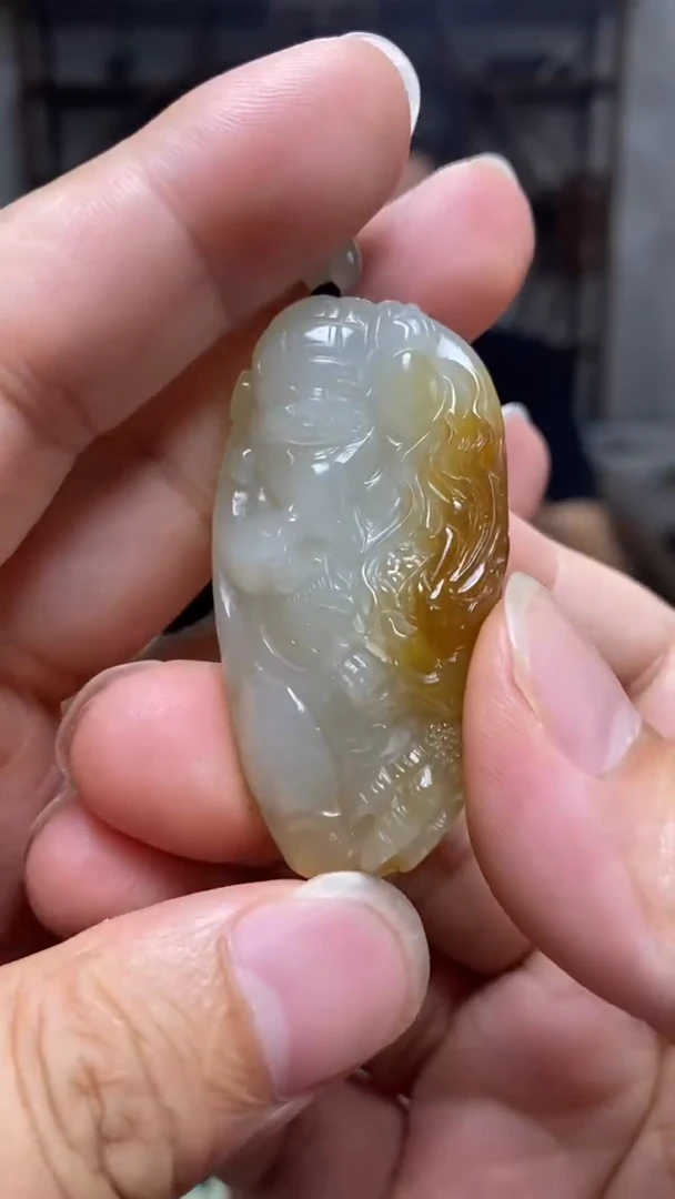 和田玉未镶嵌颈饰87