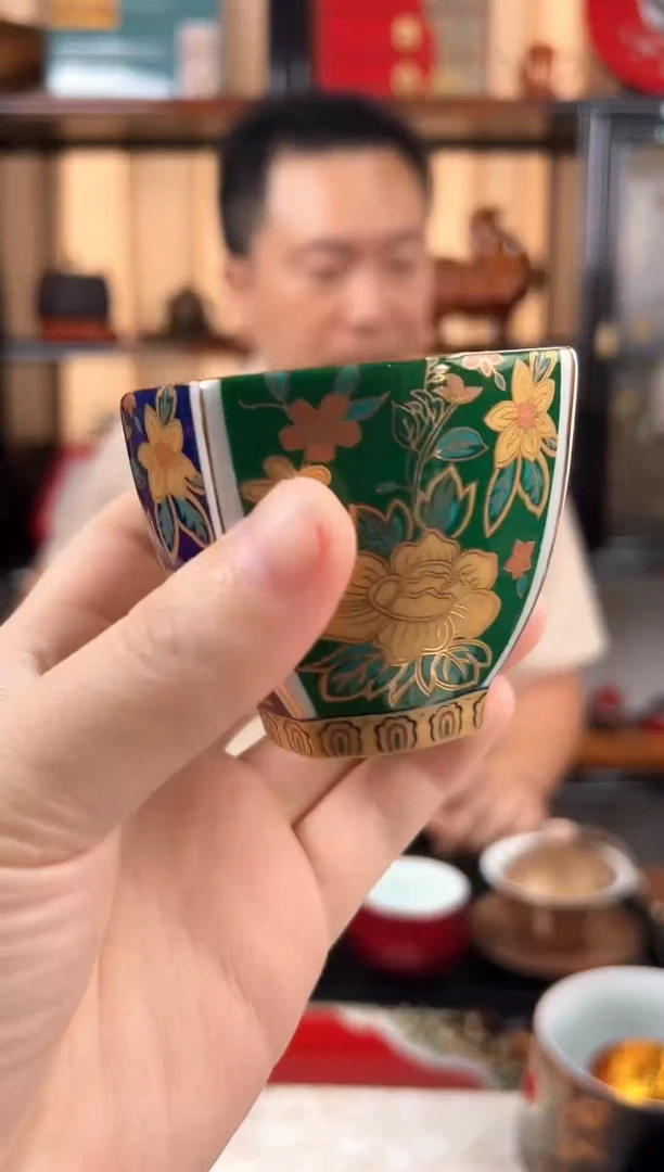 珐琅彩主人杯太古大漆