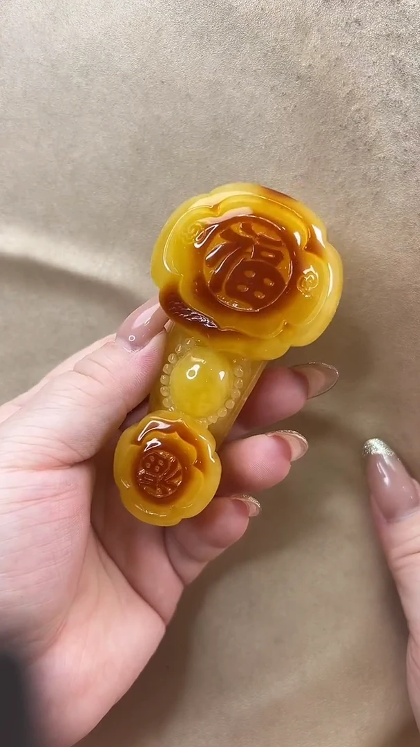 琥珀颈饰未镶嵌吊坠