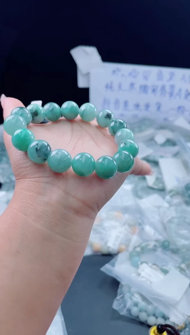 未镶嵌定制翡翠珠串