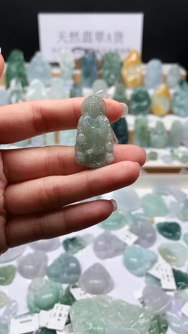 吊坠(不含链)未镶嵌翡翠49站观音