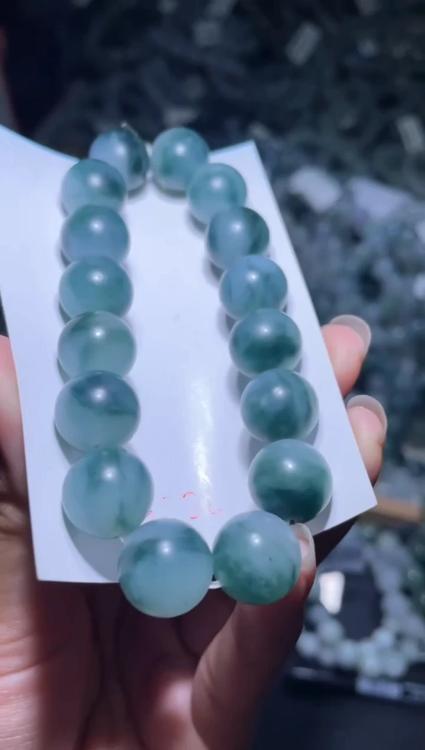 未镶嵌定制翡翠天然缅甸翡翠手串99