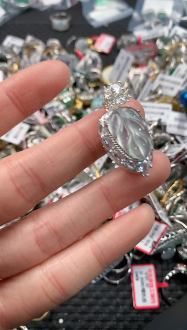 银S925镶嵌戒指翡翠ㅤ****g4                  10