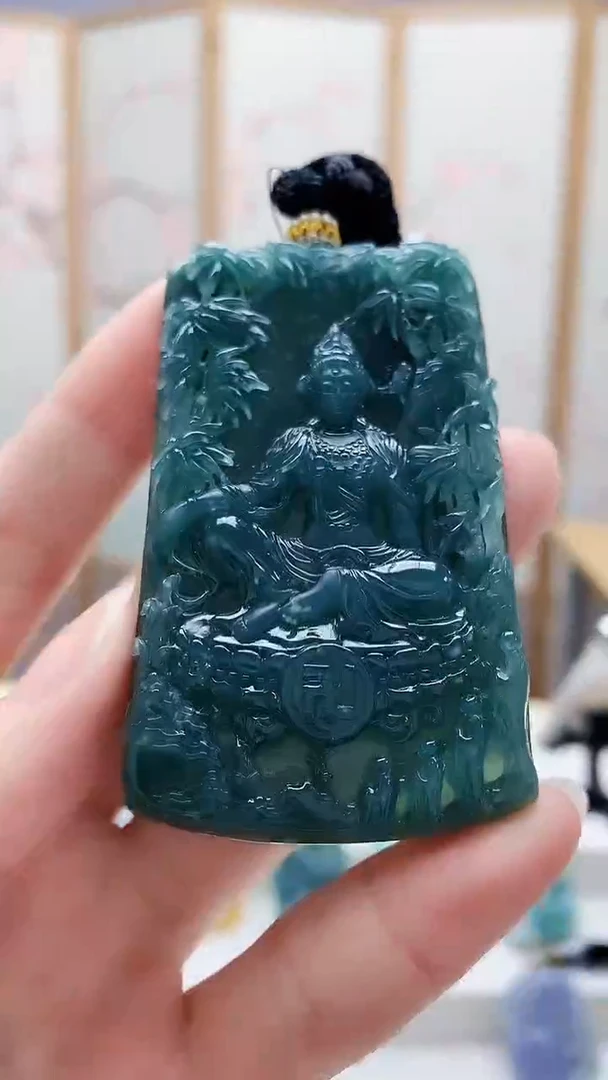 未镶嵌定制翡翠5160ry-毛货挂件58