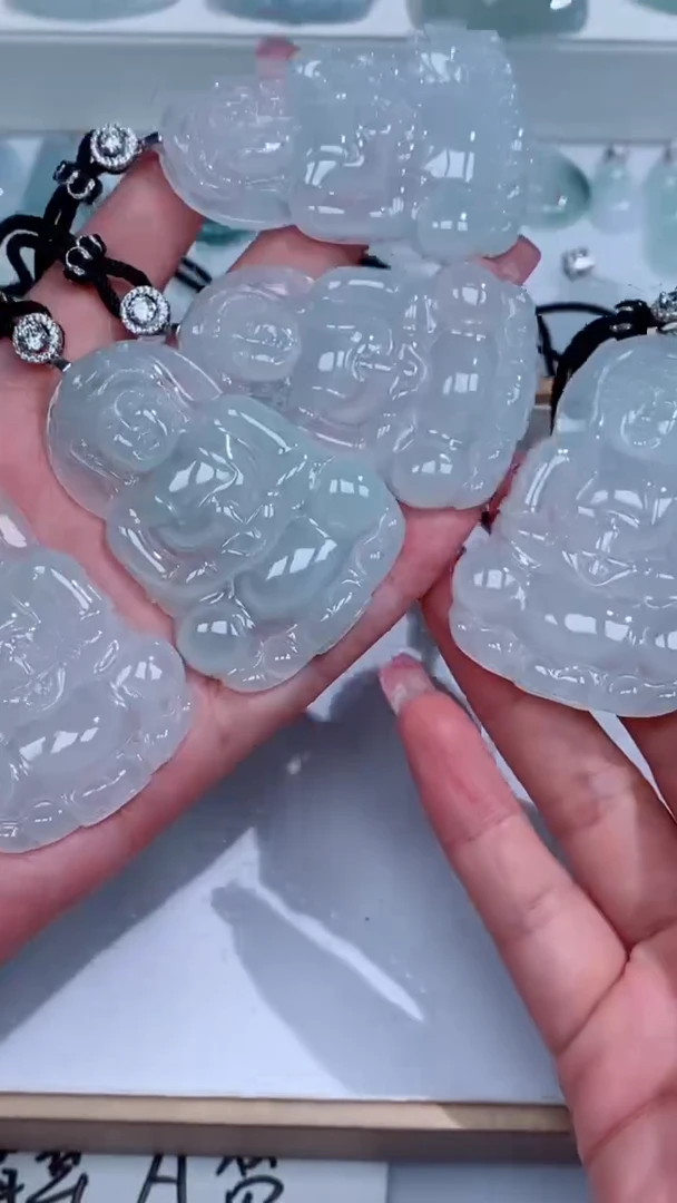 翡翠银S925镶嵌颈饰吊坠团购多样性发一件