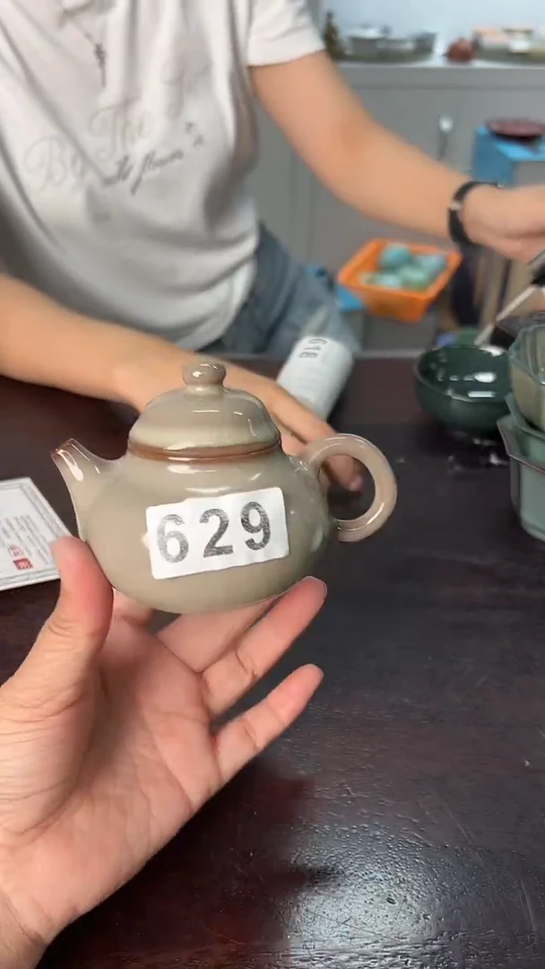 龙泉云间青瓷小米茶器