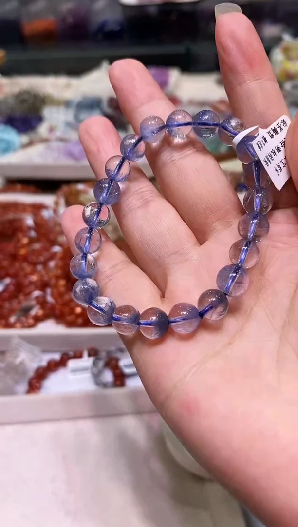 未镶嵌手链水晶多样性发其一蓝绒晶8+