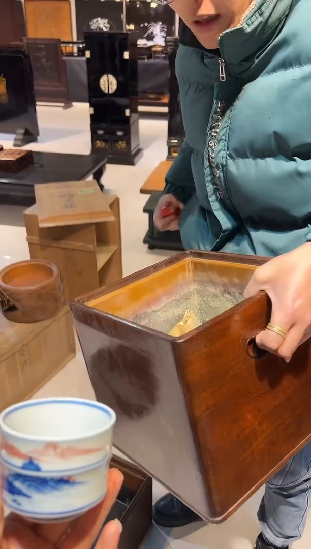 实木方火钵 大漆漆器大漆漆器