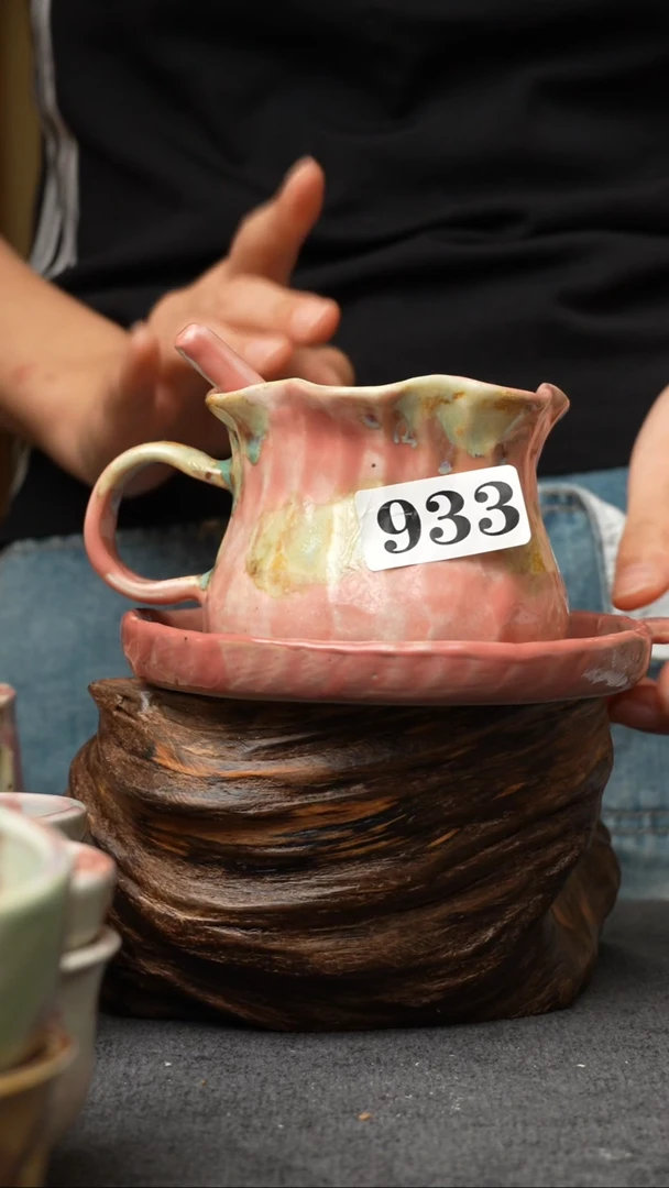 杯子933景德镇手工颜色釉杯子 套组