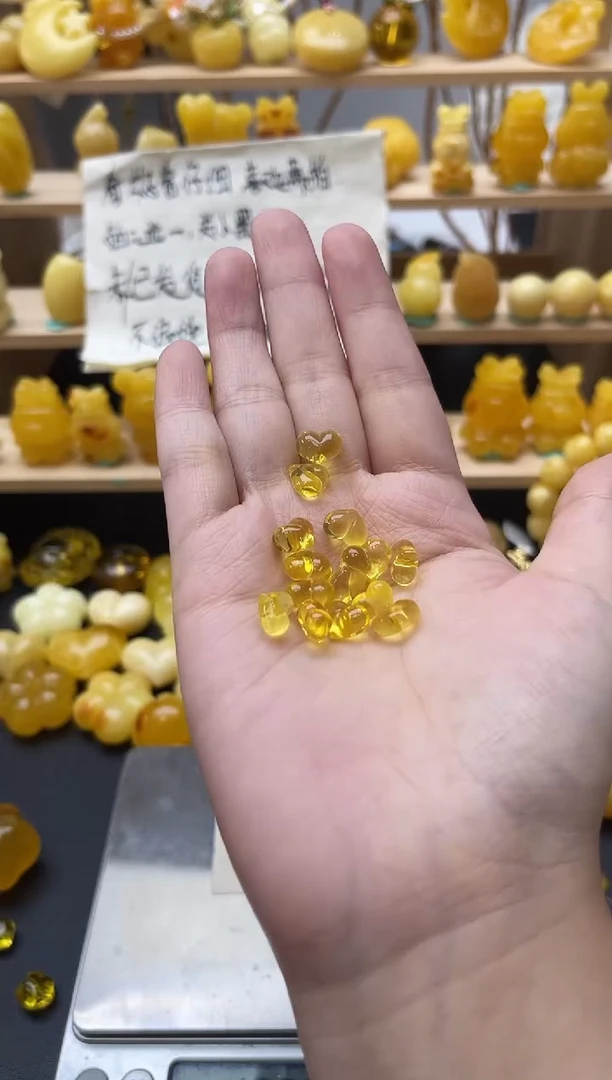 琥珀未镶嵌珠宝奇石012琥珀蜜蜡微瑕多样性随机发其二