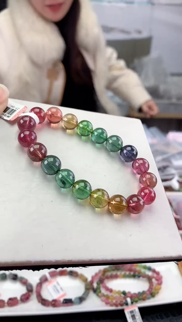 未镶嵌手串碧玺多样性发一条