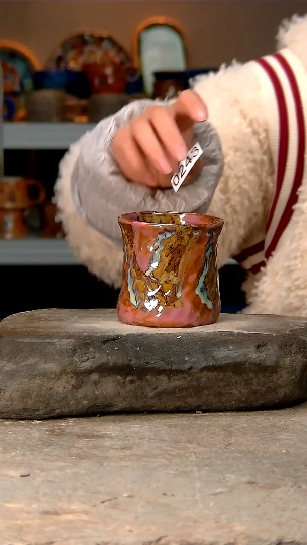 【闪购商品】243高温釉下手工同款，微波炉烤箱可进