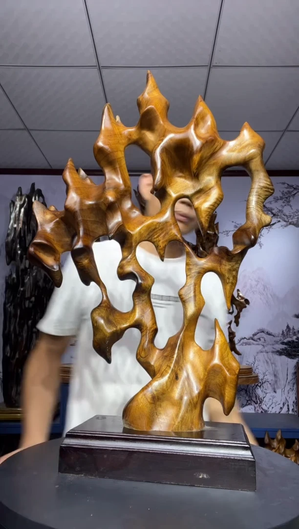 金丝楠木雕款随*！金丝楠木工艺品摆件