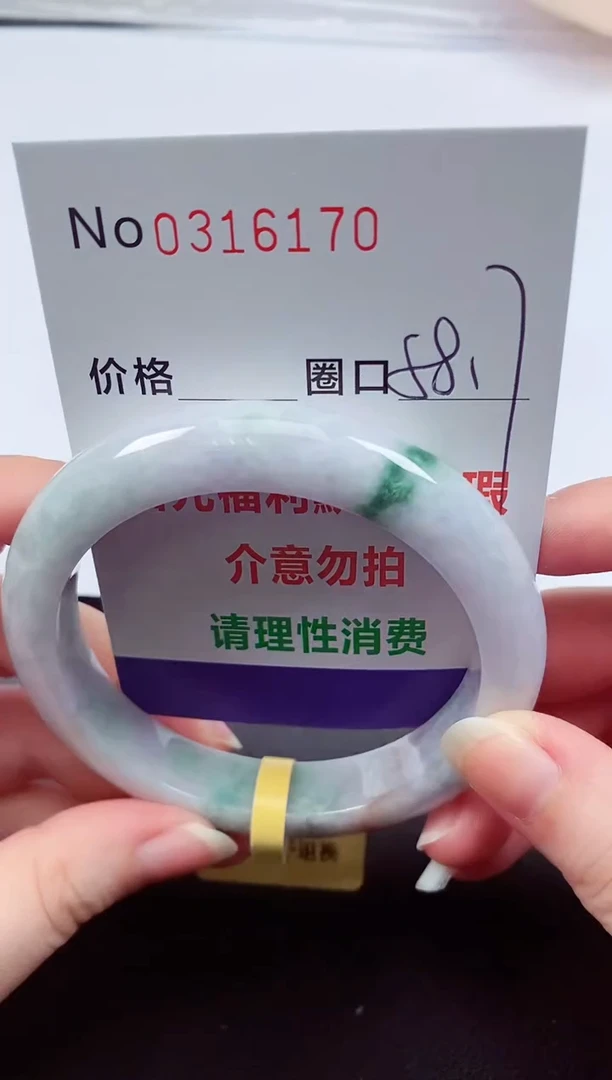 翡翠手镯未镶嵌 0316170