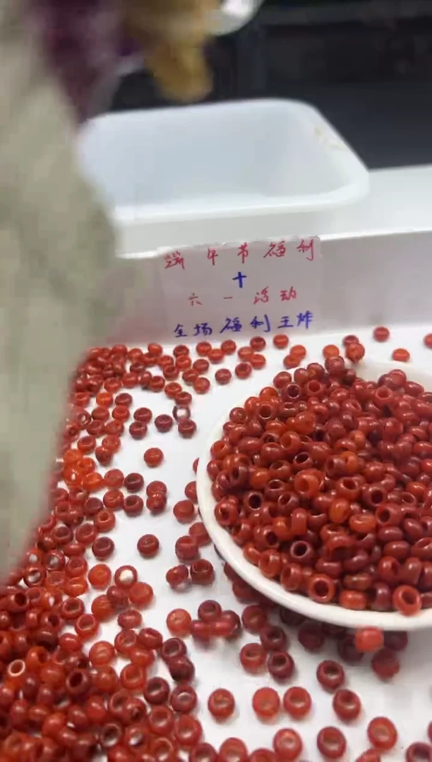 南红玛瑙未镶嵌颈饰w1675满肉南红大孔算盘8*5mm10