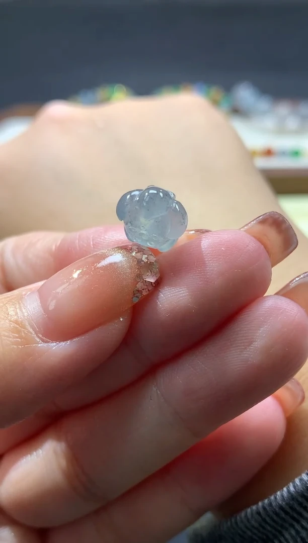 未镶嵌定制翡翠卡10.1*7.3mm