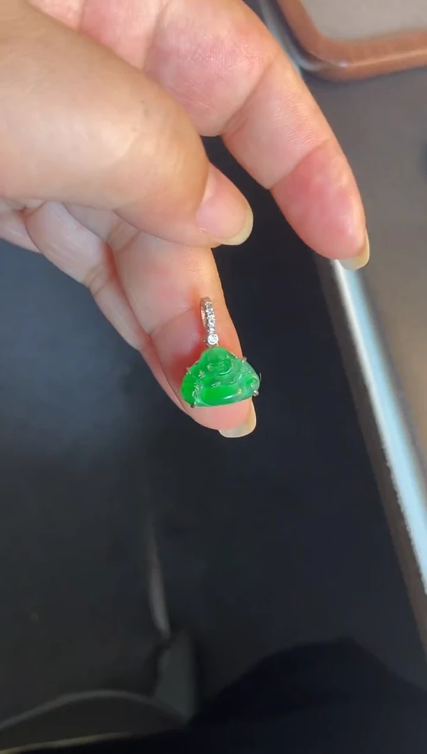 吊坠(不含链)银S925镶嵌翡翠1
