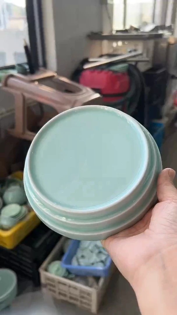 龙泉云间青瓷小米茶器