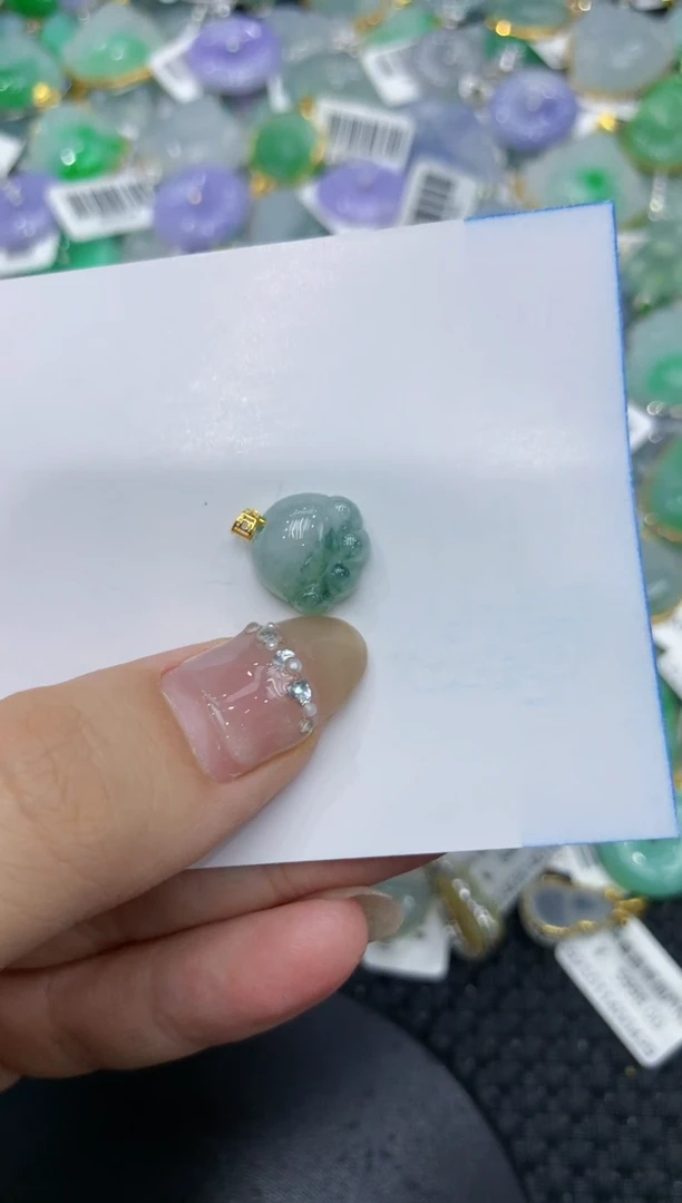 【闪购商品】翡翠颈饰18K金镶嵌222222222