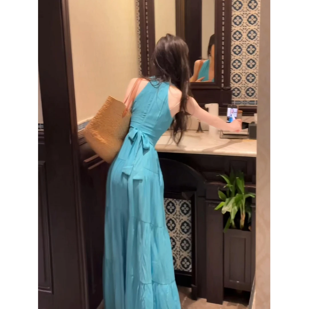 MARIE.COCO法式御姐时尚气质连衣裙女2025年夏季新款冷淡系长裙子