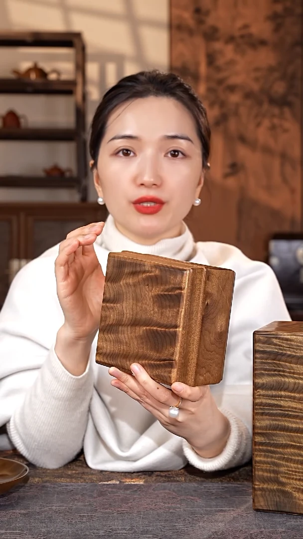 乌木类家具金丝楠阴沉木 满纹天地盖首饰盒