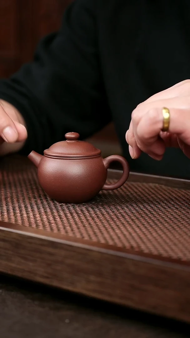 茶壶紫砂紫泥小巨轮