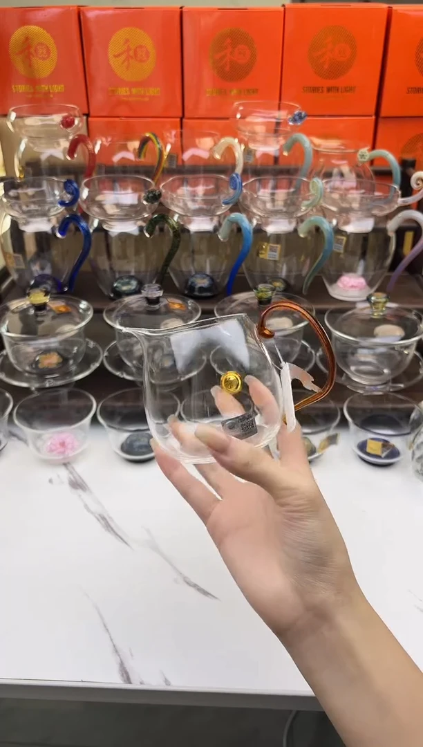 手工艺品玻璃禾器锦然琥珀色