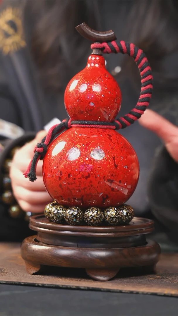 【闪购商品】YP218漆艺酒葫芦不包手串及旋转底座
