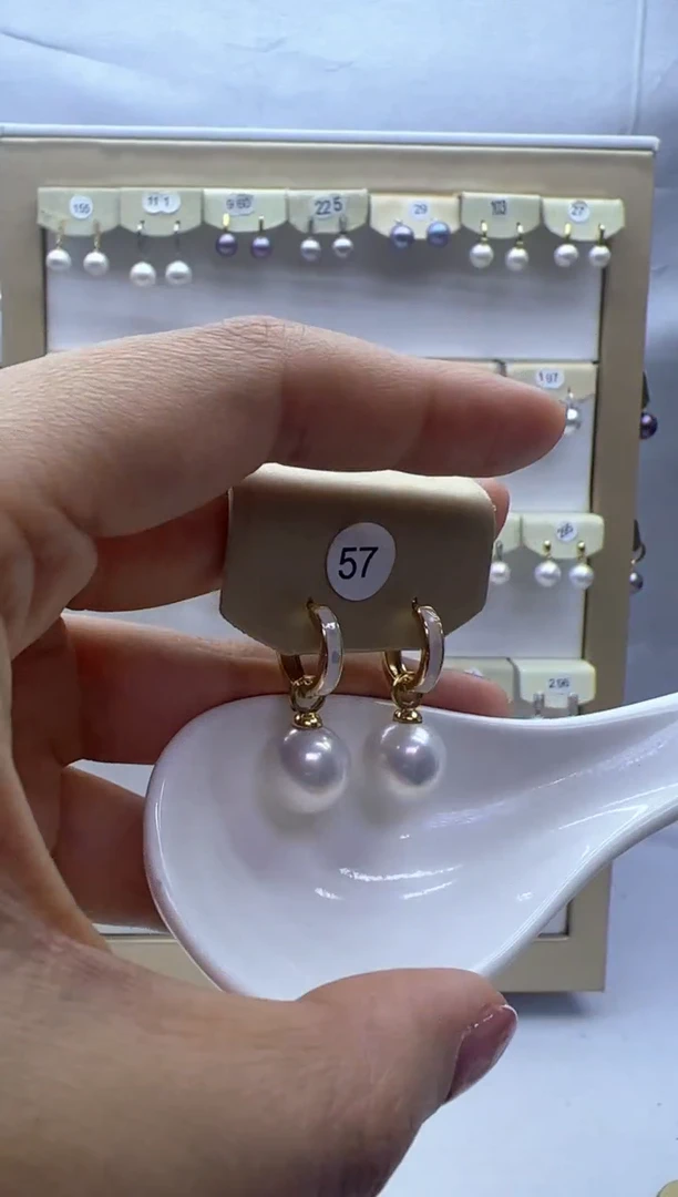 【闪购商品】淡水珍珠耳饰未镶嵌57