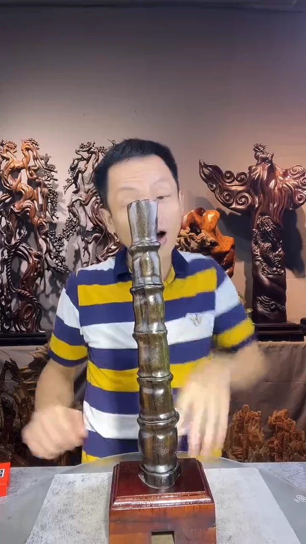 金丝楠猪*贵小叶桢楠随行摆件29