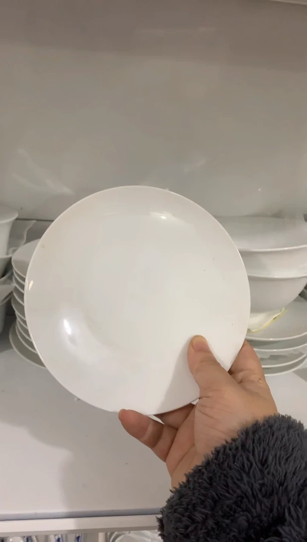 【闪购商品】白瓷白瓷6英寸纯白骨碟