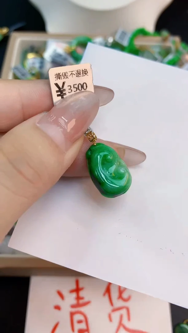 翡翠未镶嵌颈饰1