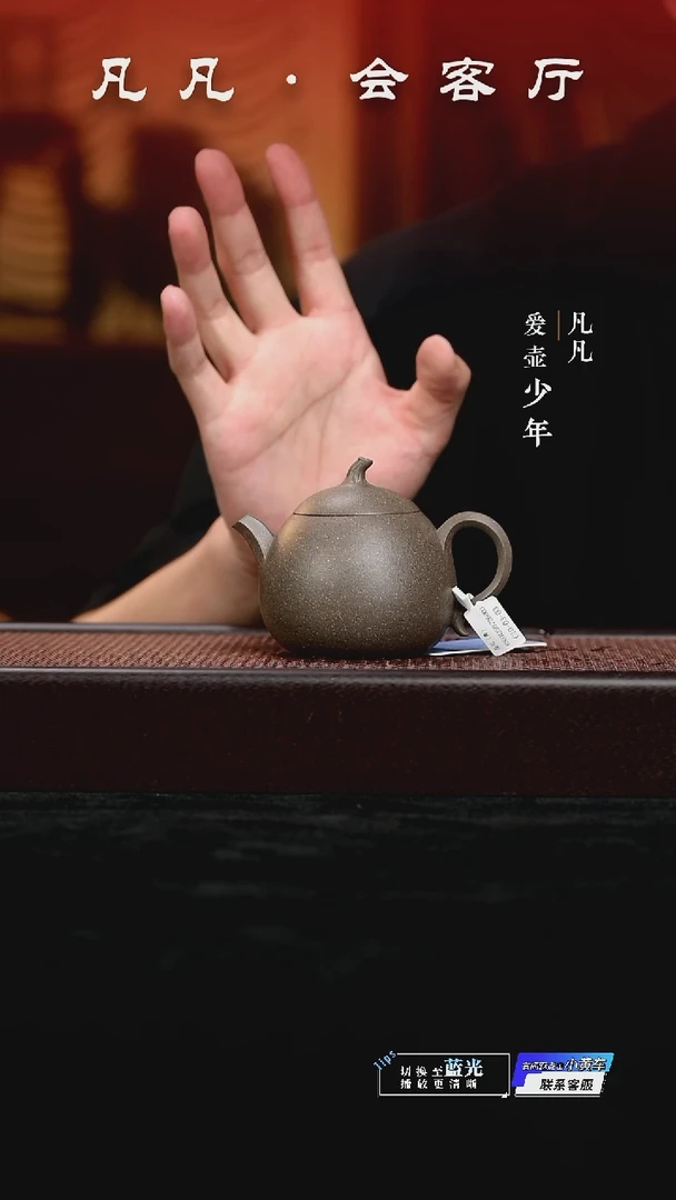 凡凡会客厅 潘俊昌紫砂壶59 茄瓜青段175cc