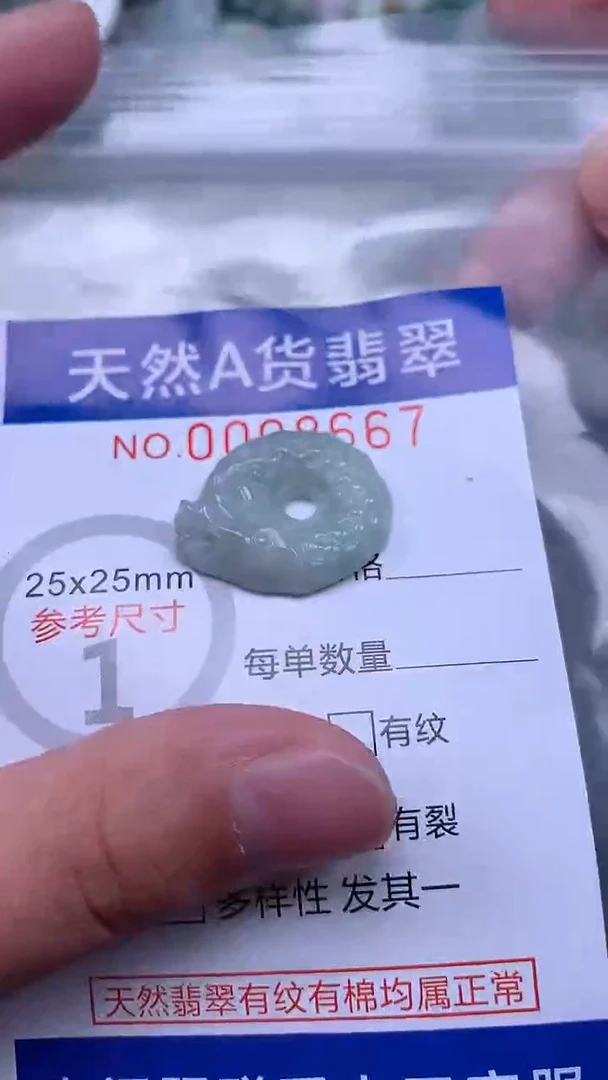 翡翠未镶嵌吊坠(不含链)1