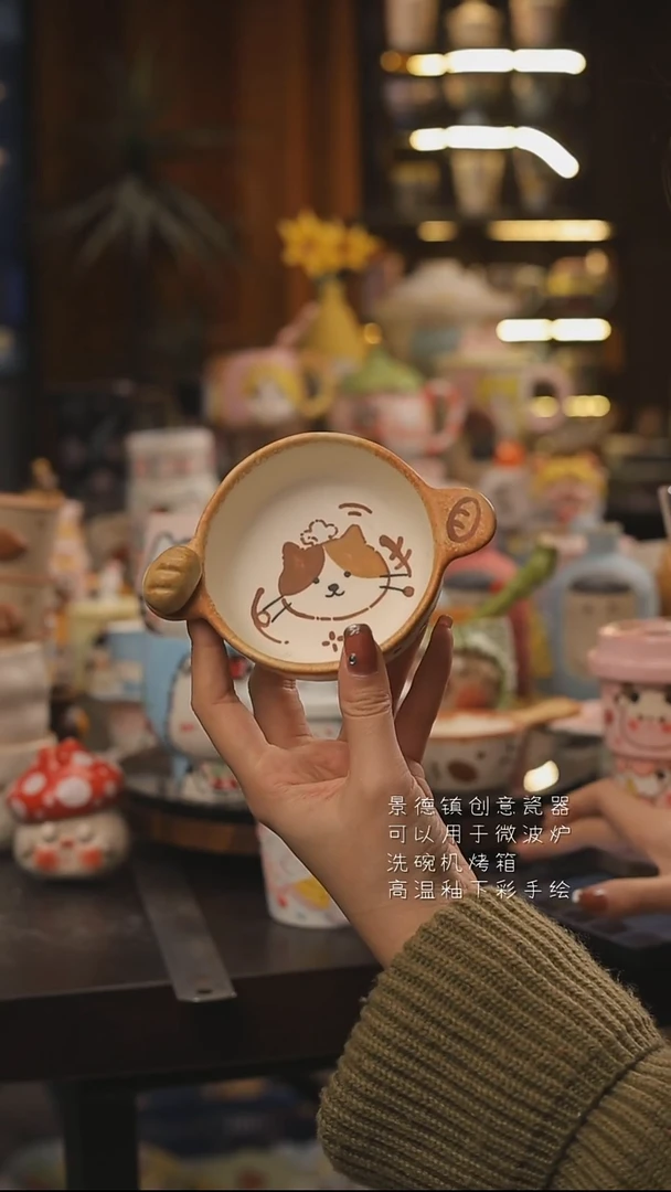 景德镇釉下彩绘设计师款式陶瓷