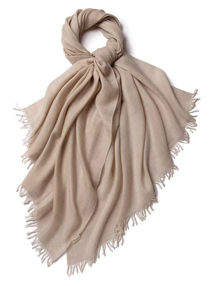 W13 粉紫经典时尚薄款围巾