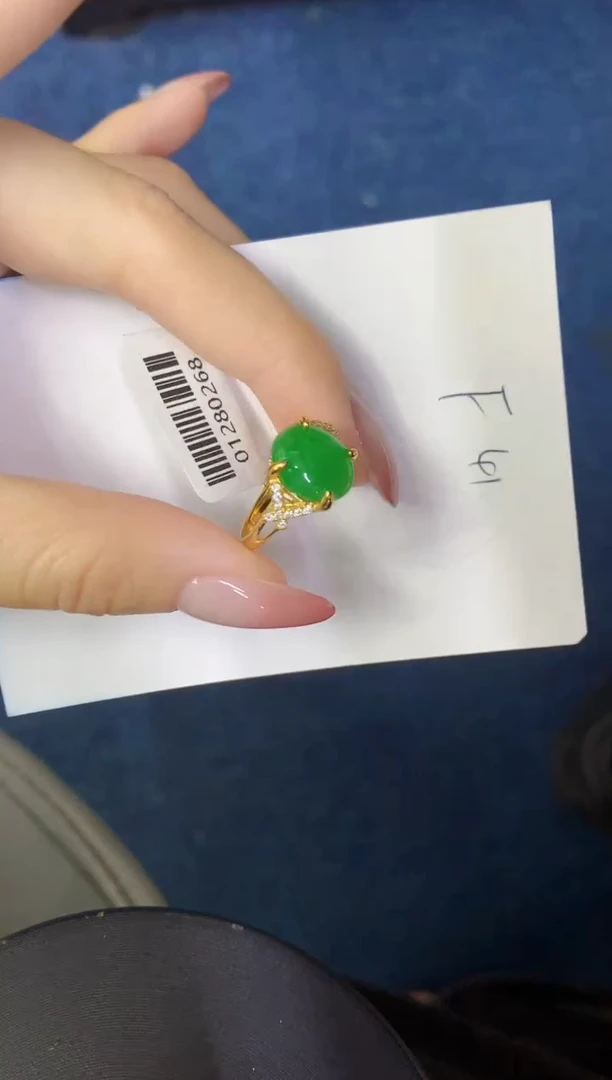 翡翠银S925镶嵌颈饰缅甸天然翡翠A货