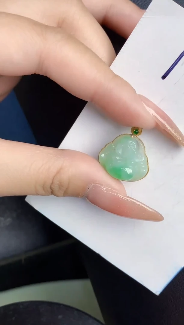 【闪购商品】翡翠颈饰18K金镶嵌000000000