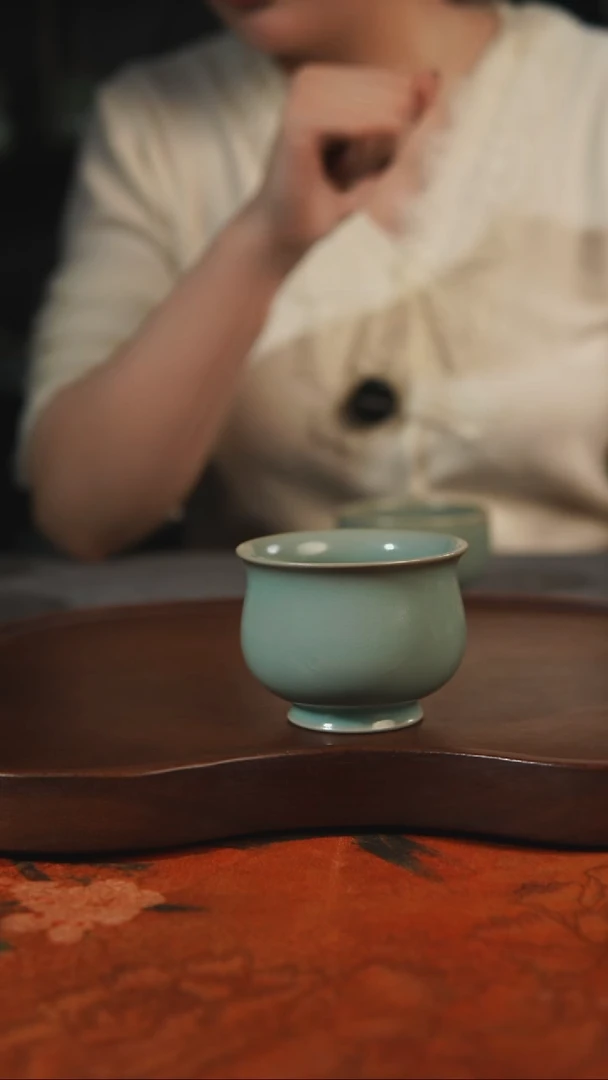 杯子瓷汝州原产地原矿仿古老釉q