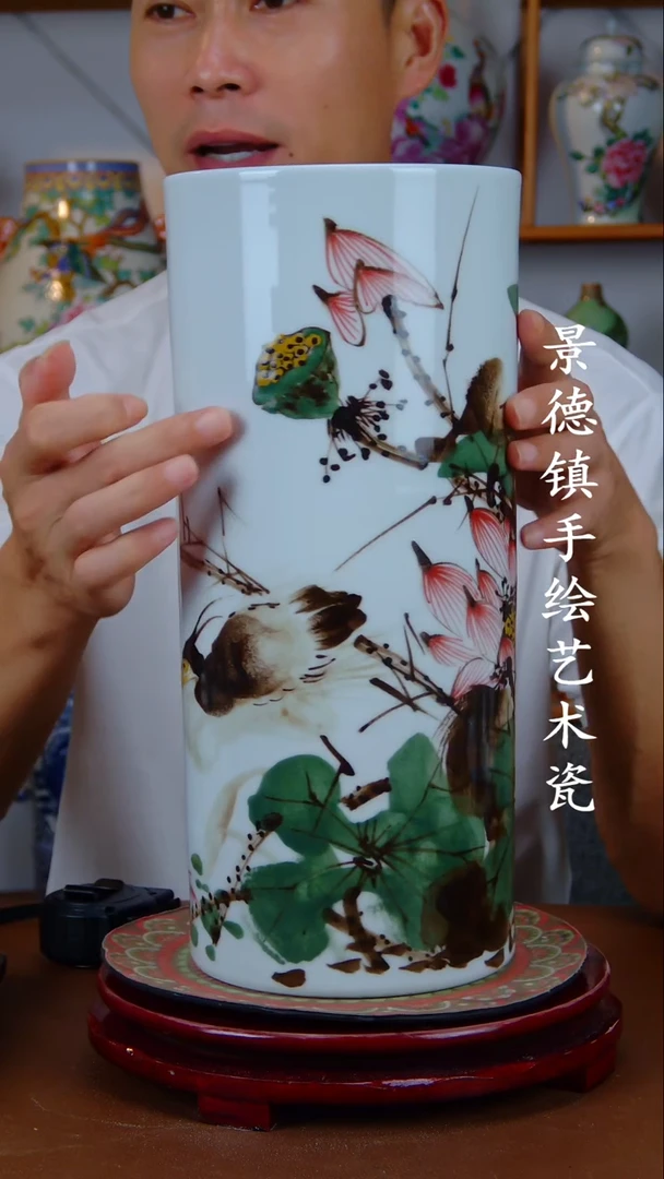 现代景德镇手工手绘陶瓷摆件14
