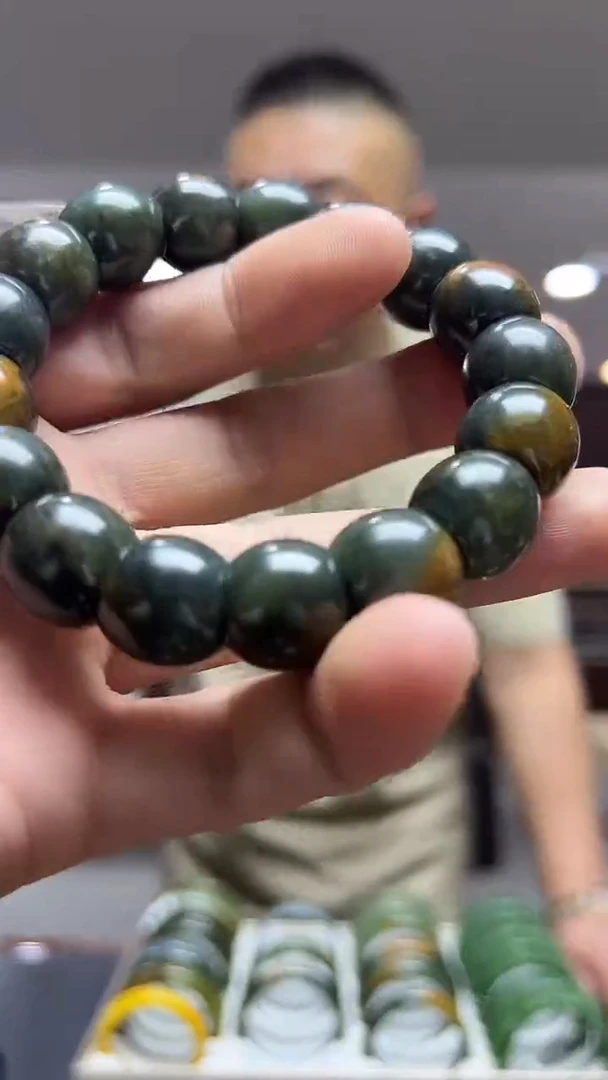 未镶嵌手链岫岩河磨玉（透闪石质玉）马蹄-多样性发货其中发一