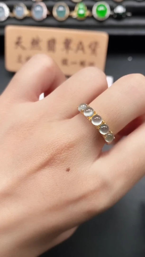 银S925镶嵌戒指翡翠111111